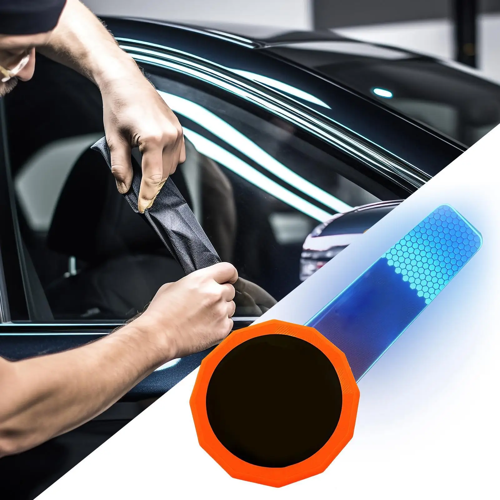 Car Window Tinting Tools LED High Brightness Warm Light Film Cutting Lamp Glass Solar Film Special Magnetic Charging Fill Light
