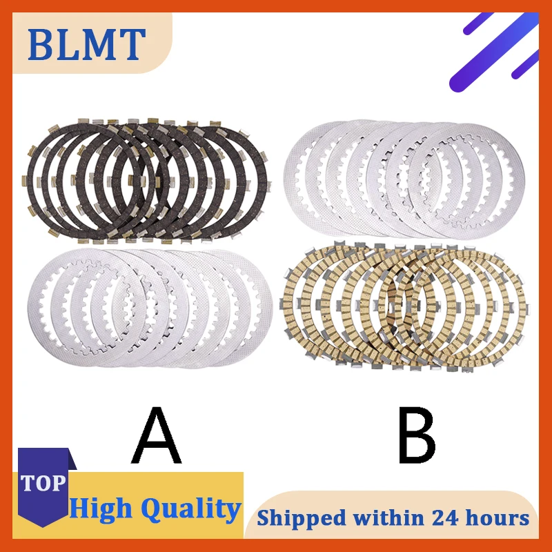 

Motorcycle Clutch Friction Plates & Steel Plate For YAMAHA YFZ450 YFZ450R 5VY-16321-00-00 1TD-16331-00-00 4X7-16325-00-00