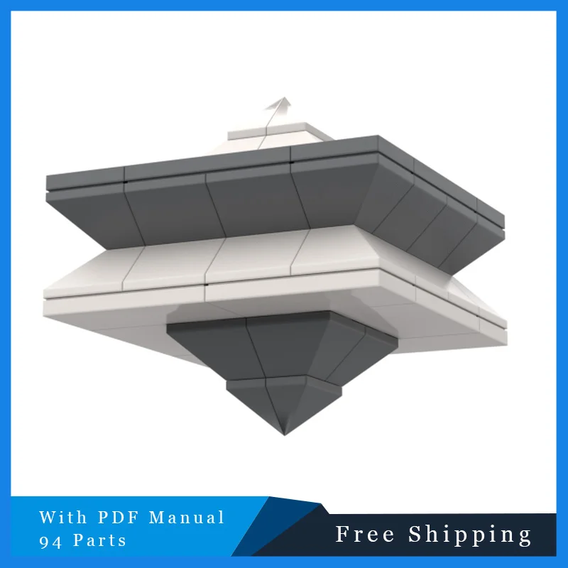 

94 PCS MOC Decorative Series Grey Creative Building Block Model Exquisite Display Toy Kid Educational DIY Assembly Festival Gift