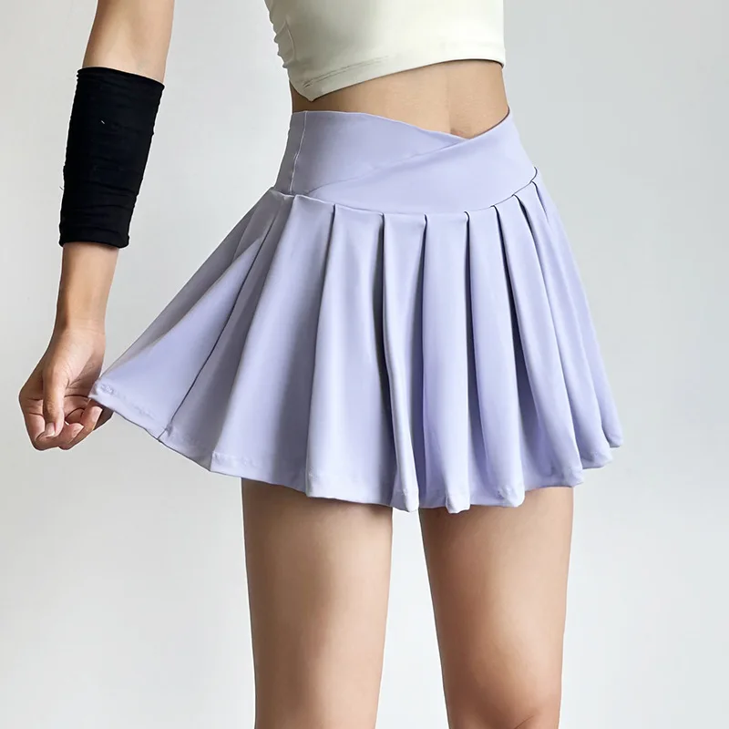 Summer High Waist Sports Short Skirt Lined Shorts Fitness Yoga Quick Dry Running Sport Skirts Tennis Skirt Golf Wear for Women