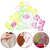 26Pcs Alphabet Letter Biscuit Cookie Cutter Set DIY Cake Fondant Decorating Mold for Cookies Bread Chocolate Pastry Tool