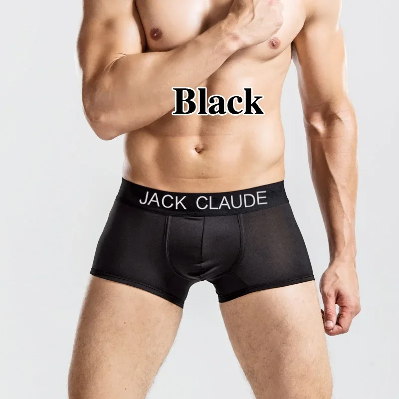 Jack Claude Mens Underwear Трусы Мужские Boxers Male Panties Pouch Sheath Sheer Underpants Men Tight Underpants Boxer Shorts