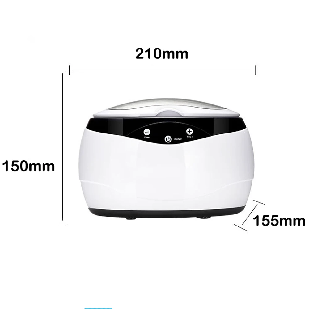 Household Ultrasonic Cleaner 40KHz High Frequency 650ML Ultrasound Washing for Watches Jewelry Glasses Razor Ultrasound Sonic