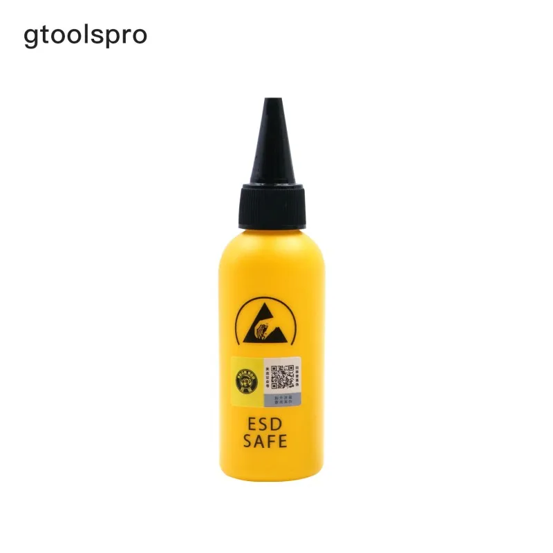 1/2pcs 60ML ESD dispenser Plastic solvent bottle High quality leak proof needle bottle for Glue removal liquid flux rosin bottle