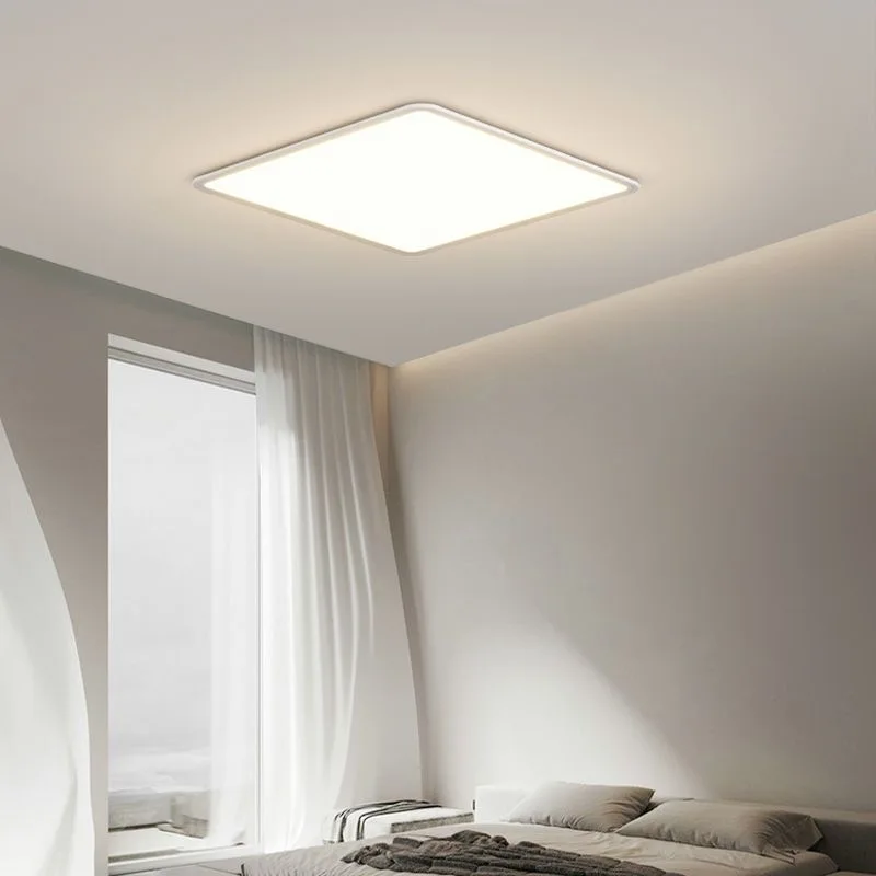 Imagem -04 - Sala de Estar Luz de Teto Moderna e Minimalista Luminárias Ultra-fino Nordic Quarto Luz Iluminação Interior Luz Led