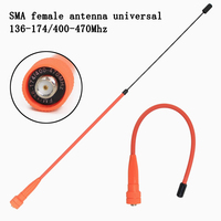 Walkie-talkie soft retractable Antenna 144/430MHz SMA-Female For Kenwood TYT Retevis BAOFENG UV-82 UV-B5 UV-5R Two-Way Radio