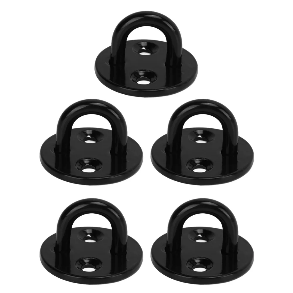 5 قطعة وسادة من الفولاذ المقاوم للصدأ المتين لوحة العين سميكة الثقيلة لوحة العين وسادة السقف الأسود لوحة العين تركيب السقف #5