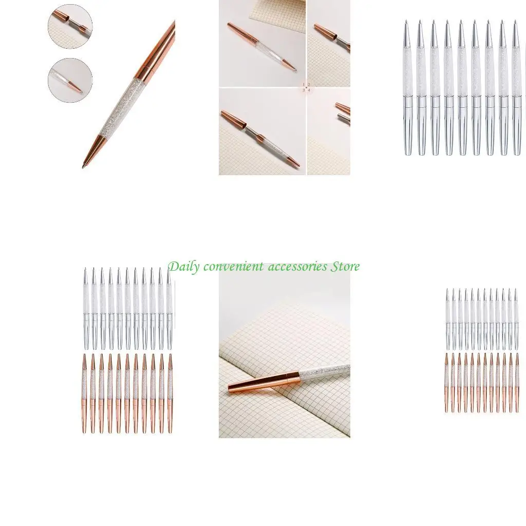 

97qb 12pieces Metal Ballpoint Pens Set Guest Guest для ресторана отеля офис