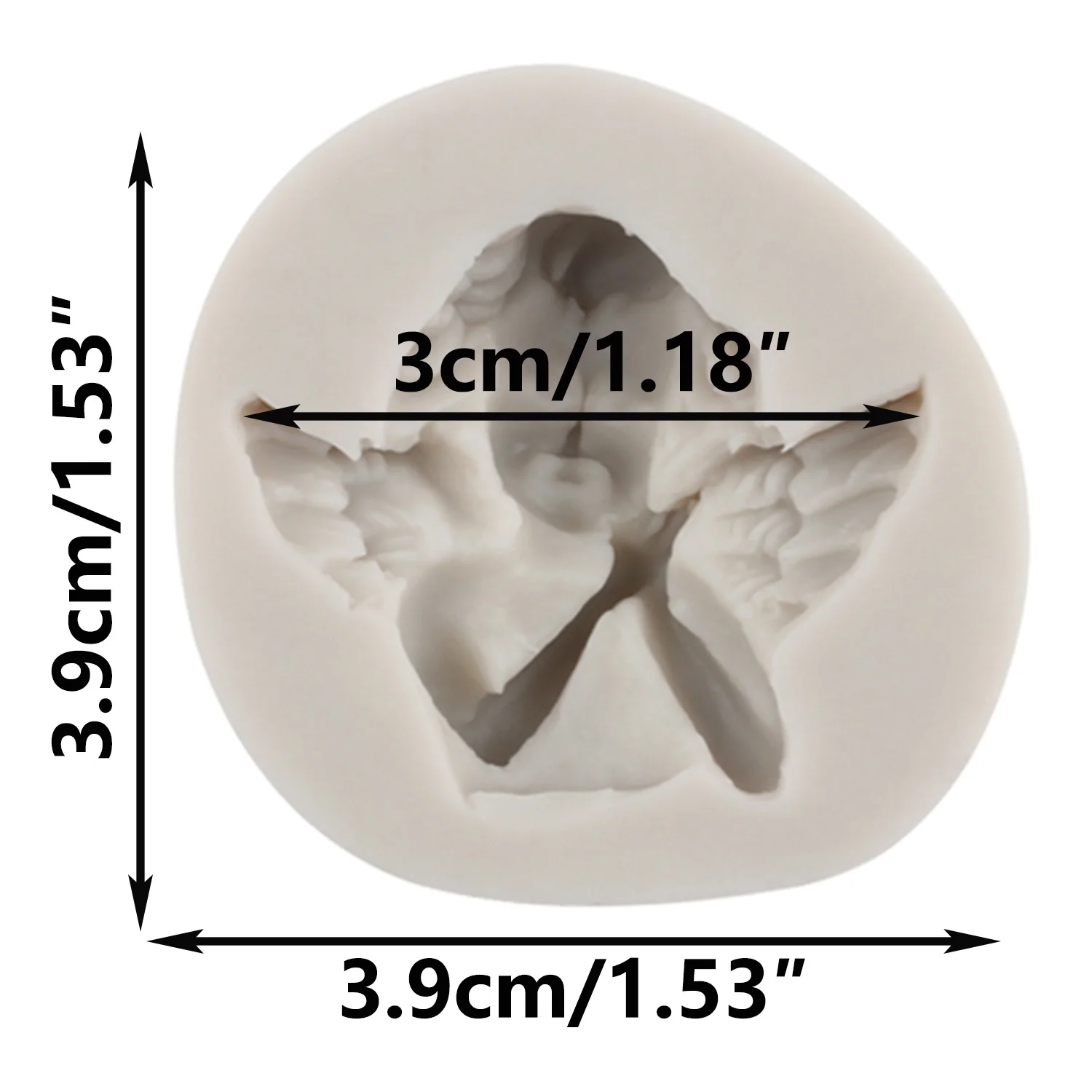 Cupid Little Angel Silicone Fondant Molds DIY Boy Cake Decorating Tools Chocolate Candy Clay Cupcake Mold Kitchen Baking Moulds