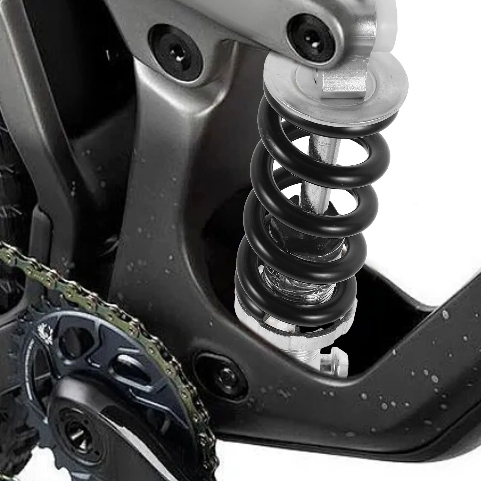

Mountain Bike Rear Shock Absorber Spring Shocks Foldable Bicycle Suspension Iron Material Lightweight Mini Bikes Go Kart Springs