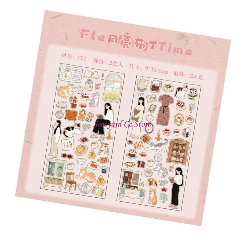 

N3UC Scrapbook Sticker Journaling Sticker Book Aesthetic Sticker Scrapbook Sticker