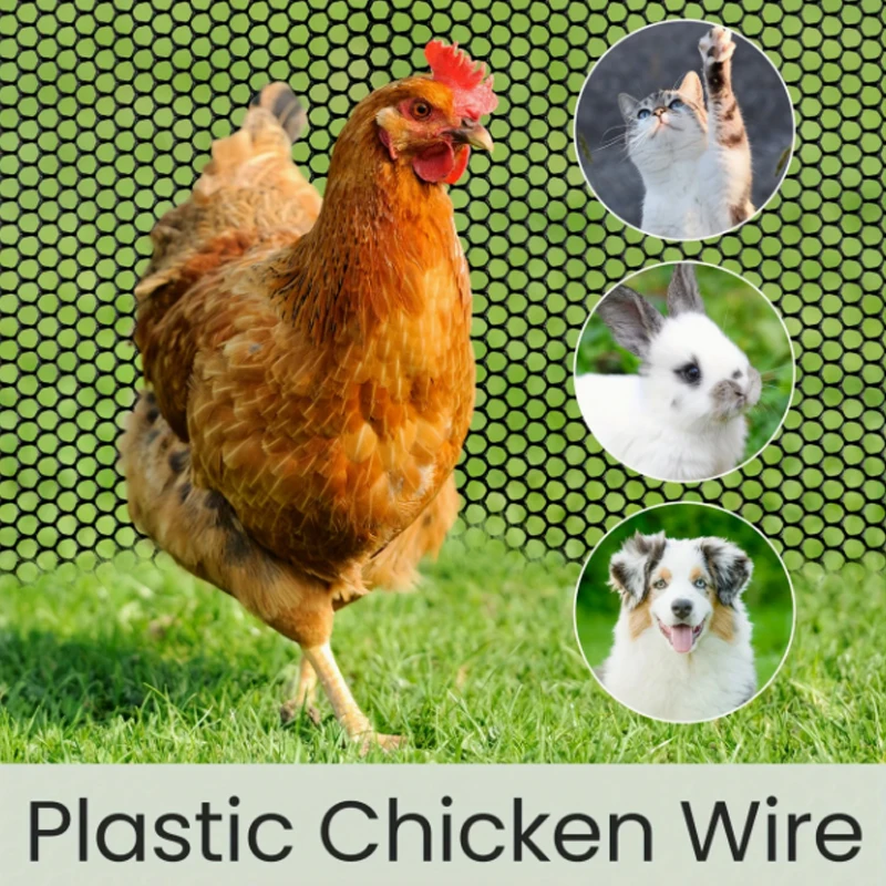 Protective Net, Plastic Fence, Rolling Flower Net Poultry Garden Fence Chicken Fence Gardening Cleaning Environmental Protection