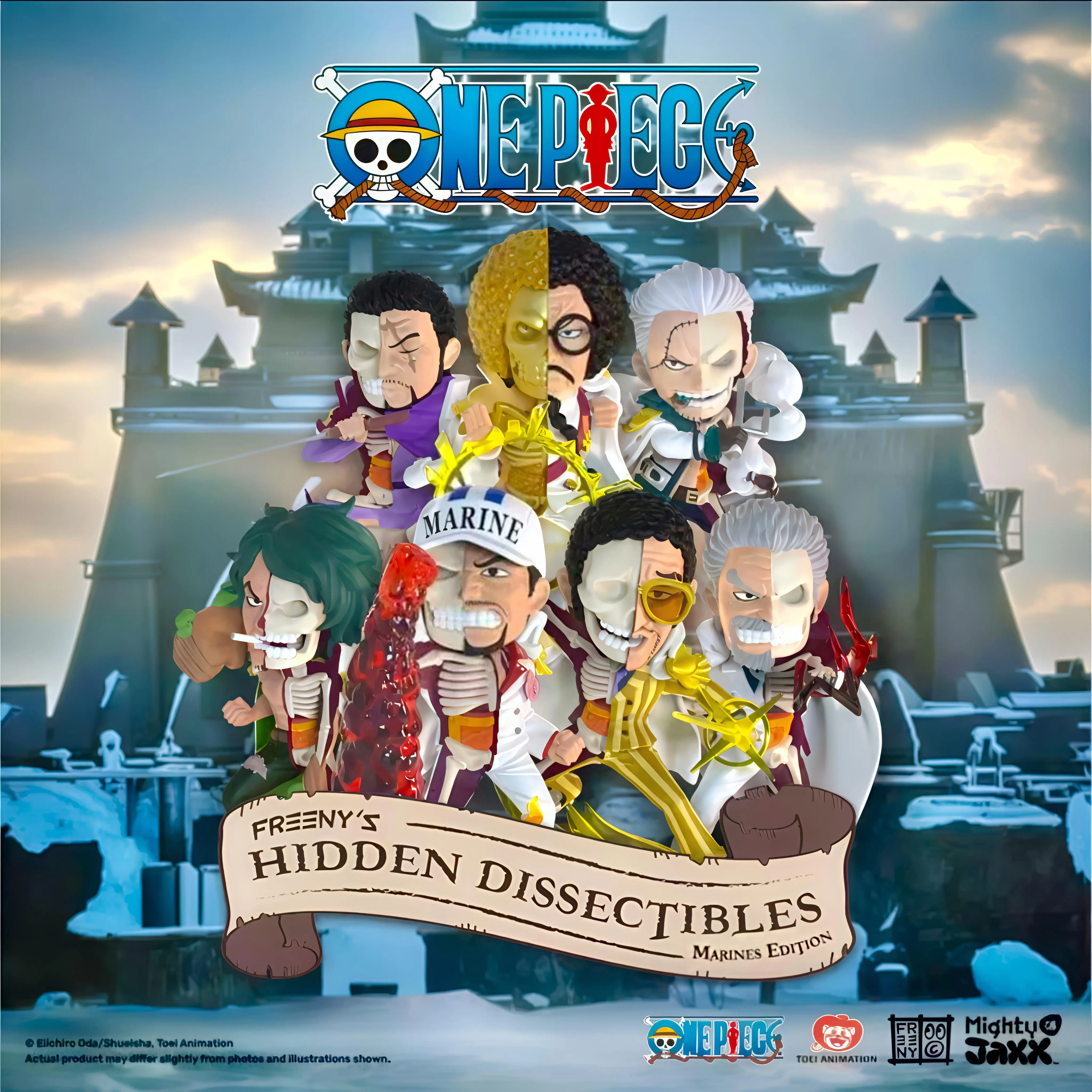 

New Original Anime One Piece Eighth-Generation Navy Semi-Dissectibles Series Blind Box Garp Ornaments Figure Collection Gift Boy