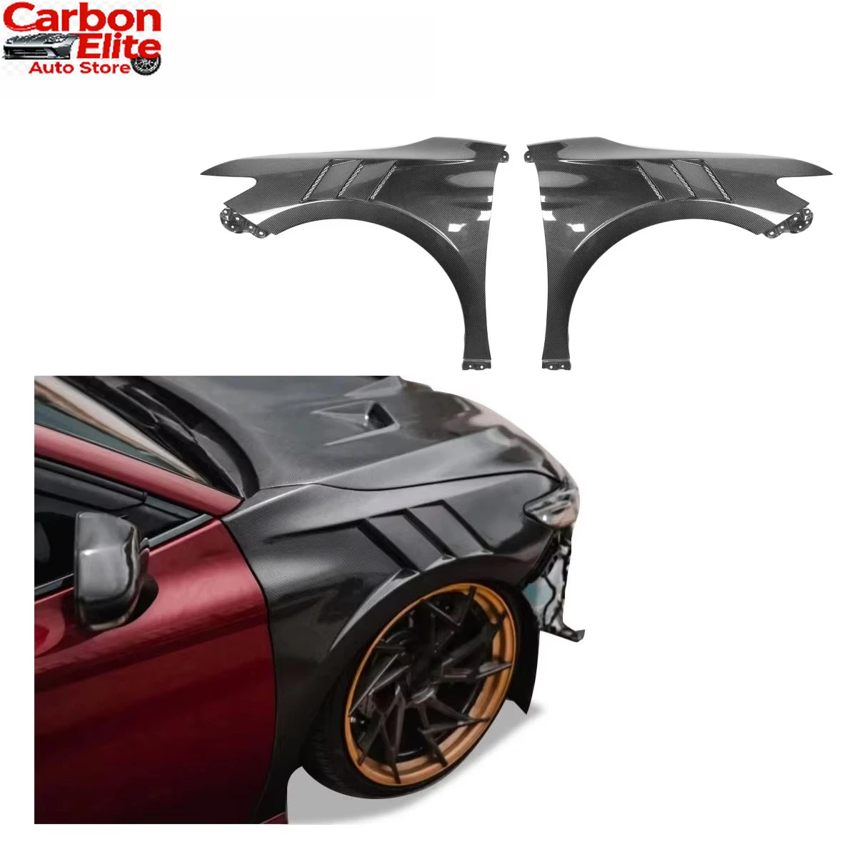 

EasyMount ForToyota Camry 8th Carbon Fiber Fenders 2018-2023