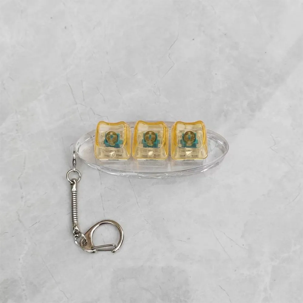 

Новый 3-клавишный колпачок, игрушка для снятия стресса, сделай сам, брелок для ключей, клавиатура на палец, механическая кнопка, игрушка-кликер