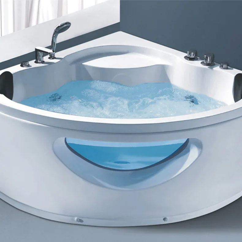 Hot sale corner massage bathtub whirlpool bathtub