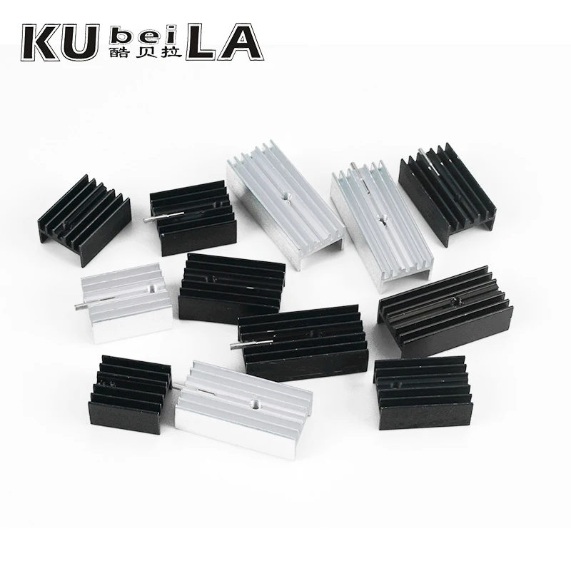 5PCS Pinned Heat Sink Aluminium TO-220/7805/7812 15*10*16/20/25/30/35mm