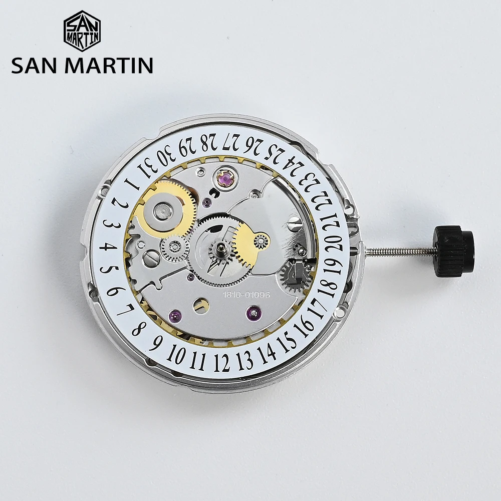 PT5000 25.6mm Automatic Mechanical Watch Movement 6H Date Display And Adjustmen Self Winding 28800 VPH High Accuracy Clone