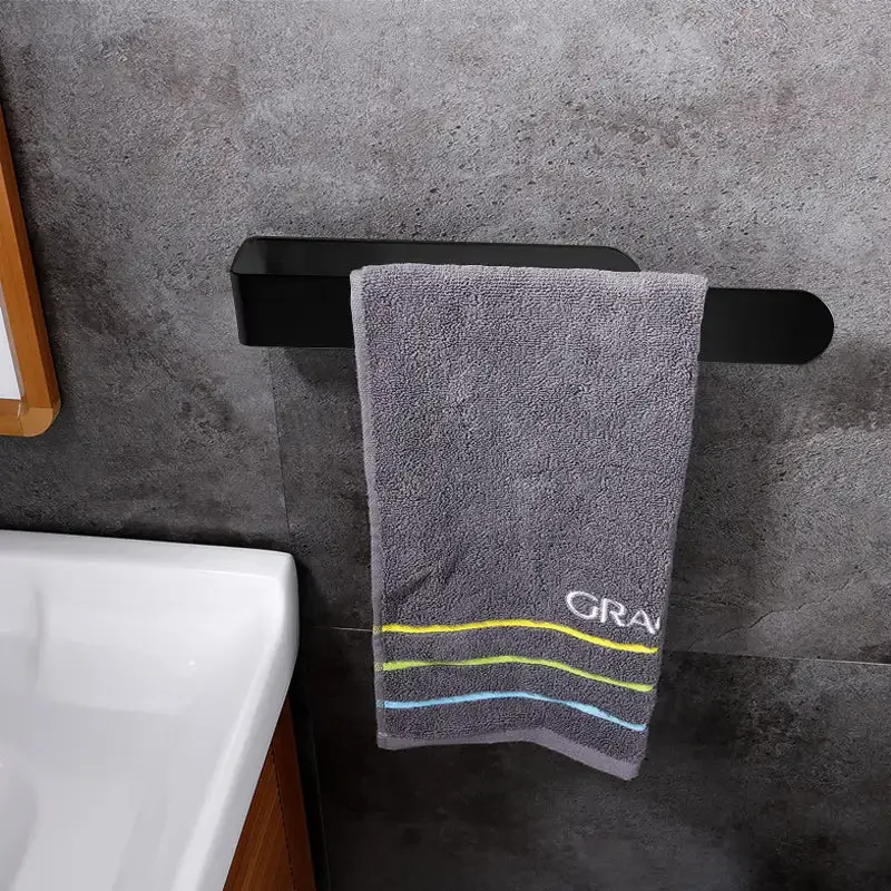 Toallero adhesivo/soporte de toalla de mano, barra de toalla de acero inoxidable 304, toallero sin perforar, soporte de tejido autoadhesivo para Cocina
