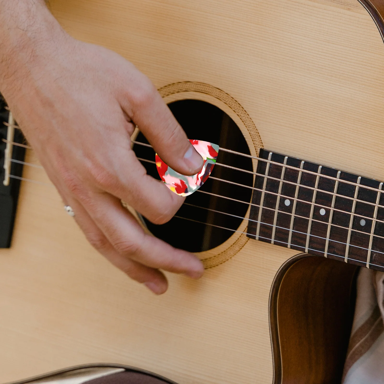 15 Pcs Guitar Pick Holder Electric Kit Strip Celluloid Film Striip DIY Punch Hole