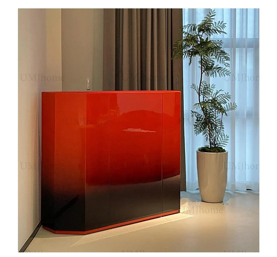 Q light luxury storage cabinet, living room, household partition, porch cabinet, large-capacity storage and dining side cabinet