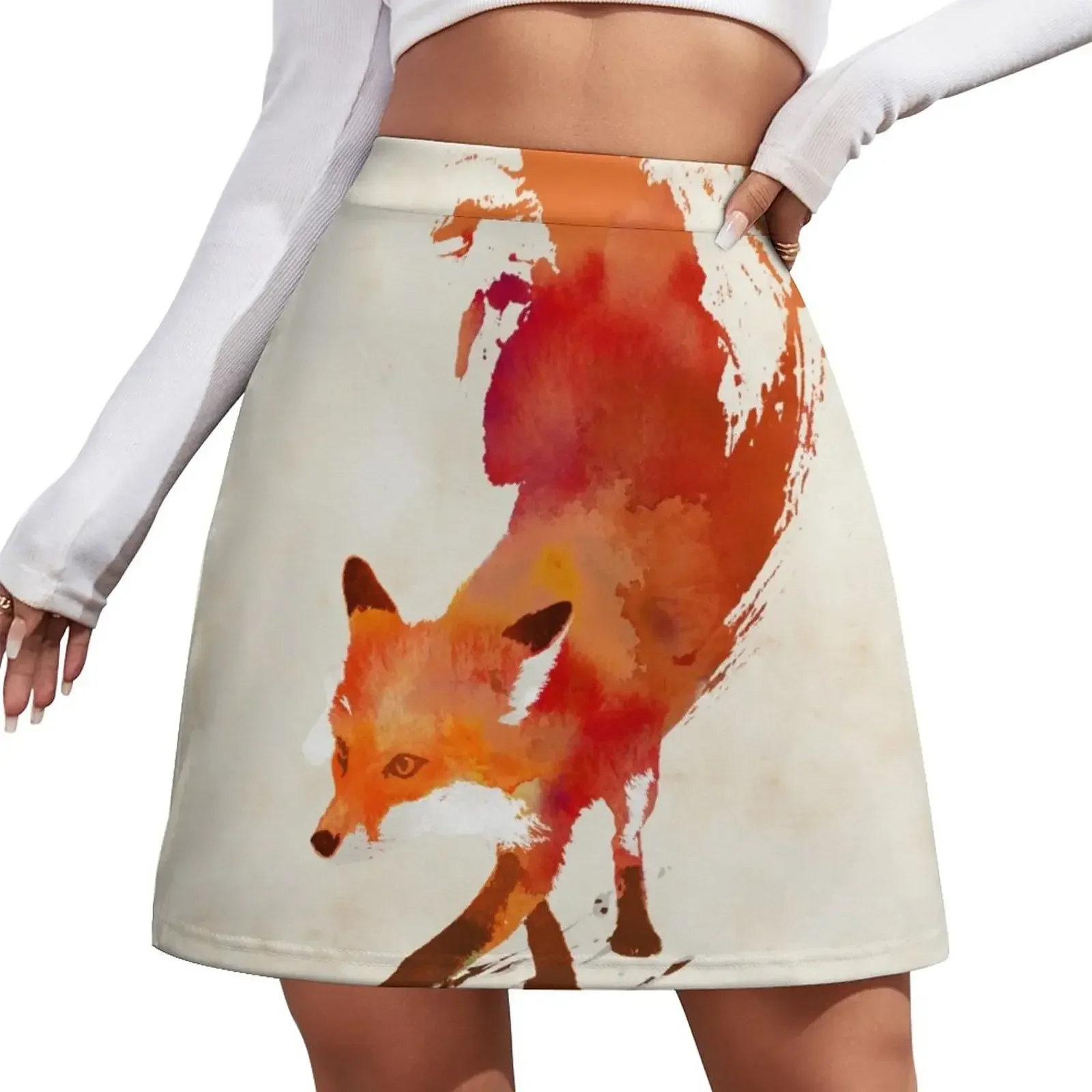

Vulpes Vulpes Mini Skirt womans clothing Clothing female Kawaii