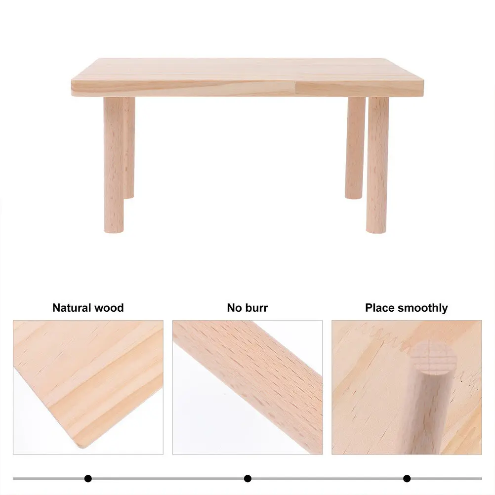Hamster Playing Platform High-Quality Wood Anti-Bite Design for Dwarf Syrian Hamsters Hedgehogs Squirrels Gerbils Chinchillas
