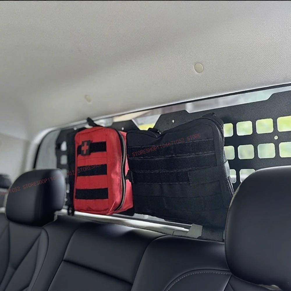Auto-Fenster-Organizer, taktisches Molle-Panel für modulare Aufbewahrung, universell für Pickup-Trucks, Heckklappe, ABS-Legierung, Innenraum – Detail 3