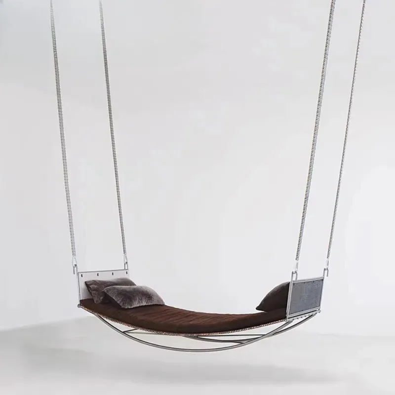 

Italian Vintage D igner Creative Iron Chain Light Hammock for Home, Hom tay, Hotel, Model Room, Suspended Single Bed