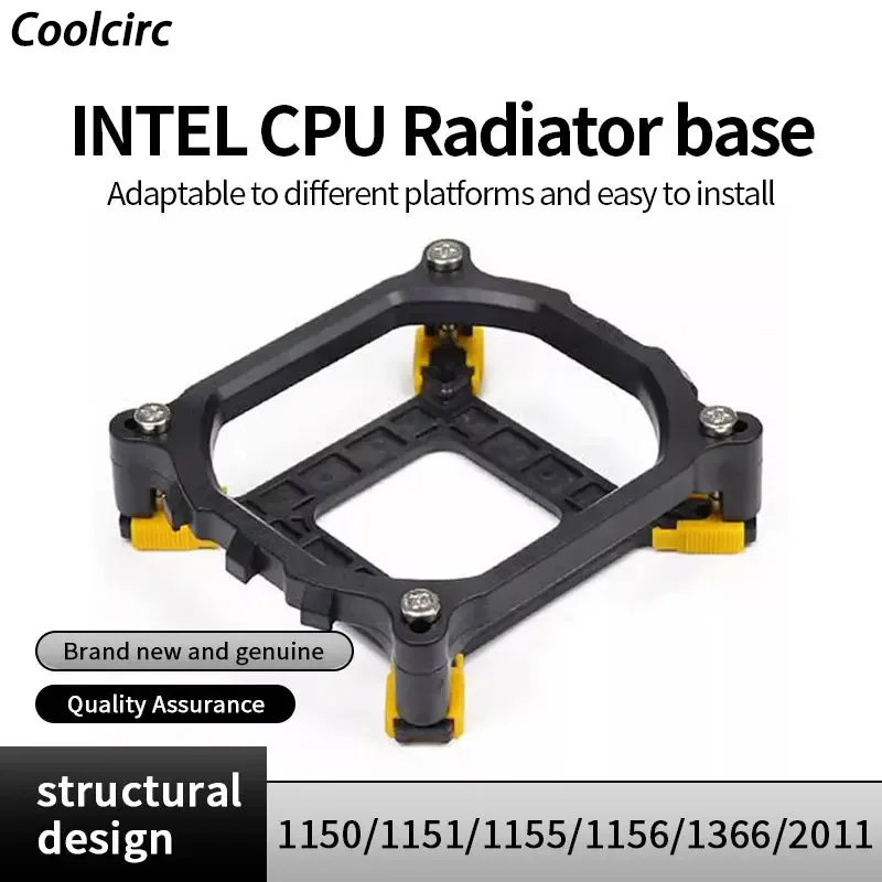 Base de disipador de calor para CPU Intel Coolcirc, compatible con 1150/1151/1155/1156/1366/2011