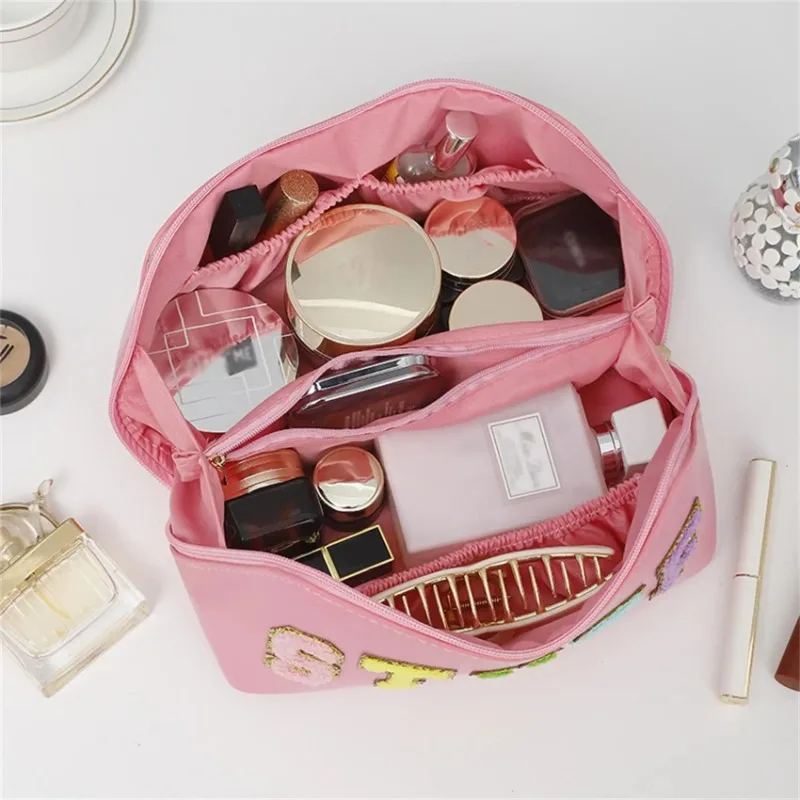 Portable Swimming Storage Bag Large Capacity Letter Makeup Storage Bag Cosmetic Bag  Makeup Bag  Makeup Pouch