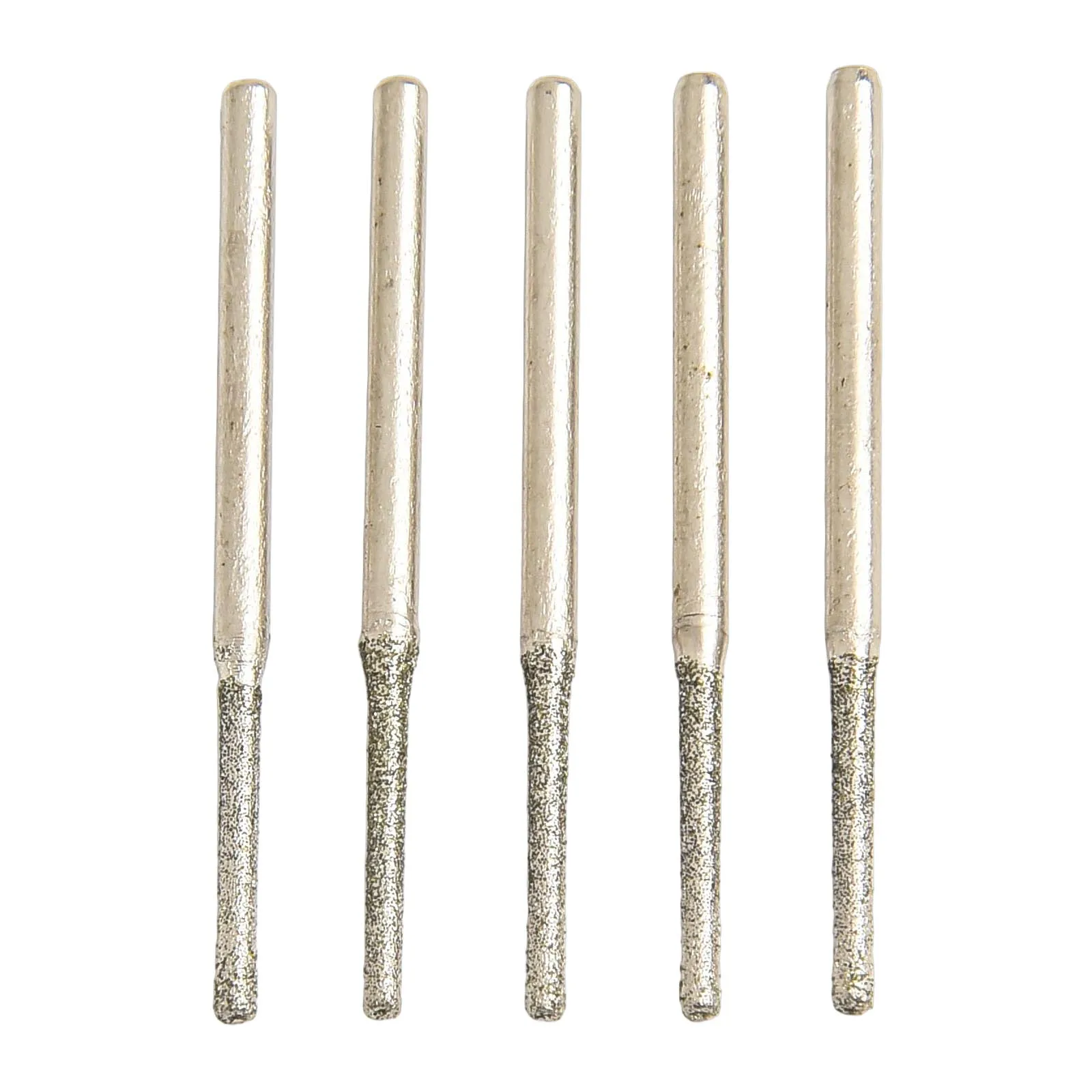 5PCS 0.8-2.5mm Diamond Coated Drill Bits 2.35mm Shank For Glass Jade Amber Glass Power Tools Accessories