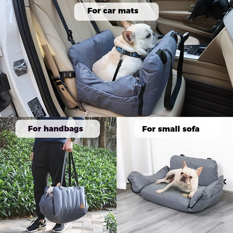 

Pet Nest Portable Detachable Airbag Car Rear Seat Travel Extra Large Multi Functional Anti Fouling and Waterproof Dog Nest