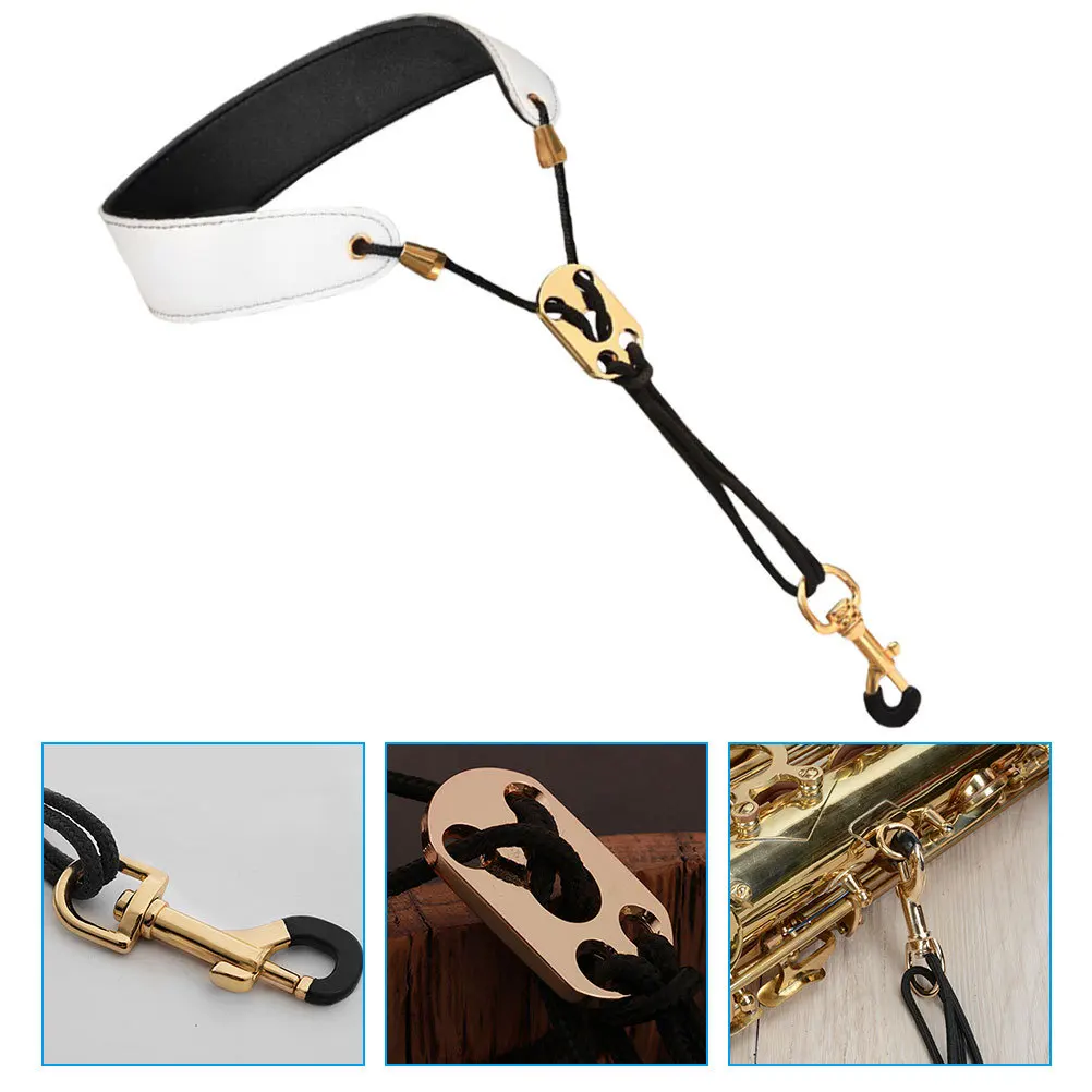 

Saxophone Neck Strap Practical Adjustable Replacement for Alto Tenor Soprano Saxophones Accessory Alto Sax Neck Strap