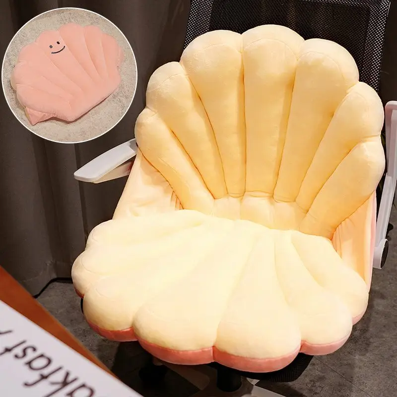 New Popular Korean Velvet Shell Simulation Plush Pillow Full Color High Quality Cushion Big Size Home Photo Decor Special Gift