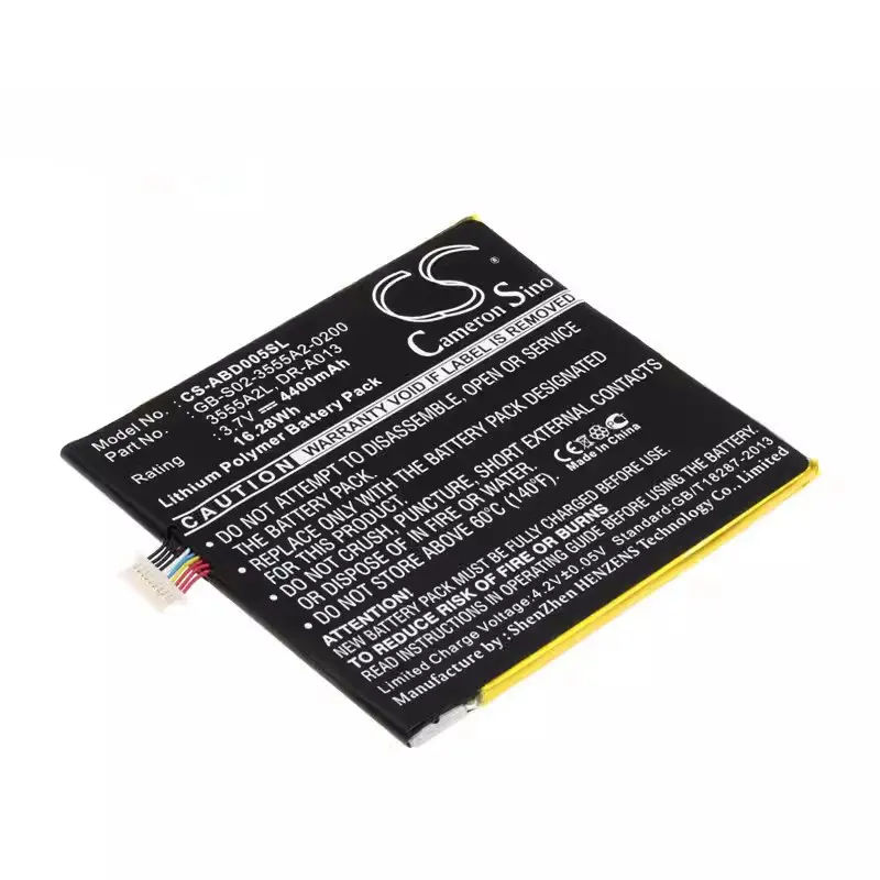 D01400 kindle Fire QP01 Tablet 3555A2L CS-ABD005SL Lithium Battery Pack