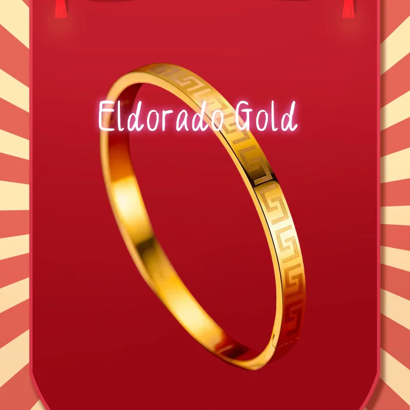 

2025 24K 9999 Pure Gold Yellow Gold Bracelet Featuring Buckle and Intricate Great Wall Pattern