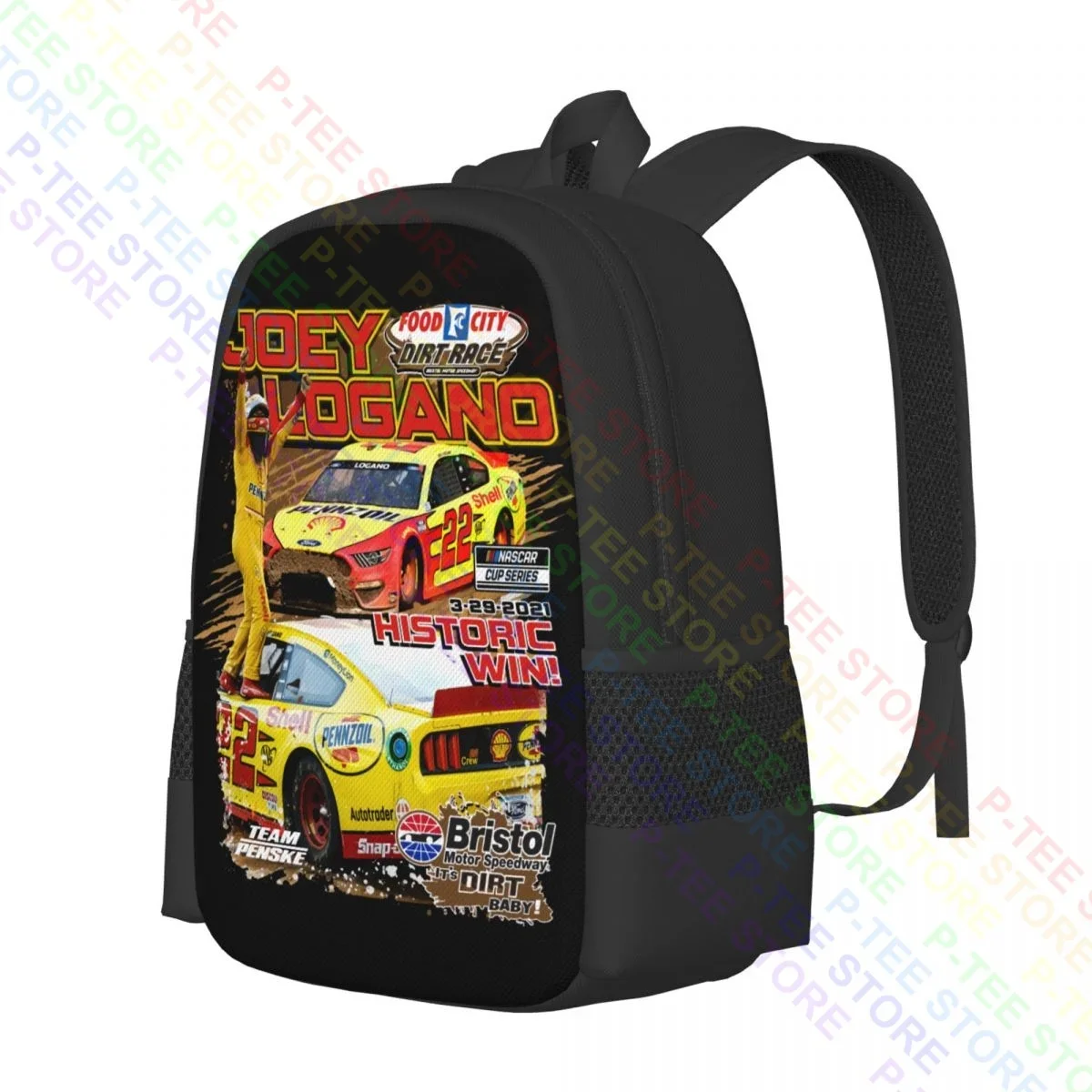 Joey Logano 2021 Bristol Dirt Race WinBackpack Large Capacity Backpack Gymnast Bag