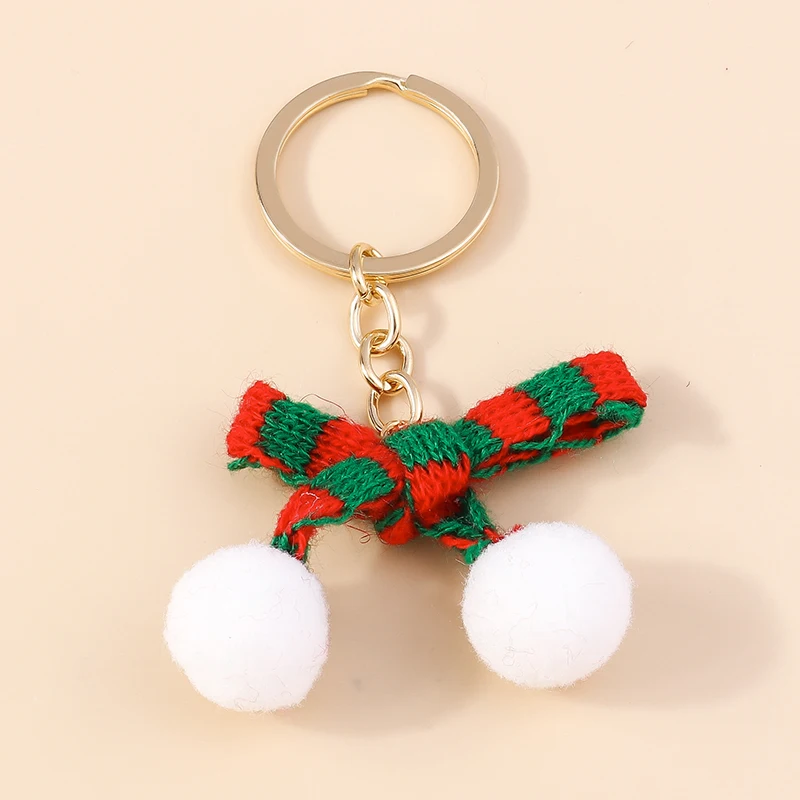 Leslie Bestseller Frohe Weihnachten Schlüsselanhänger Modischer Flauschiger Weihnachtsbaum-Schlüsselanhänger Handtaschenanhänger Neujahrs-Schmuckgeschenke – Detail 8