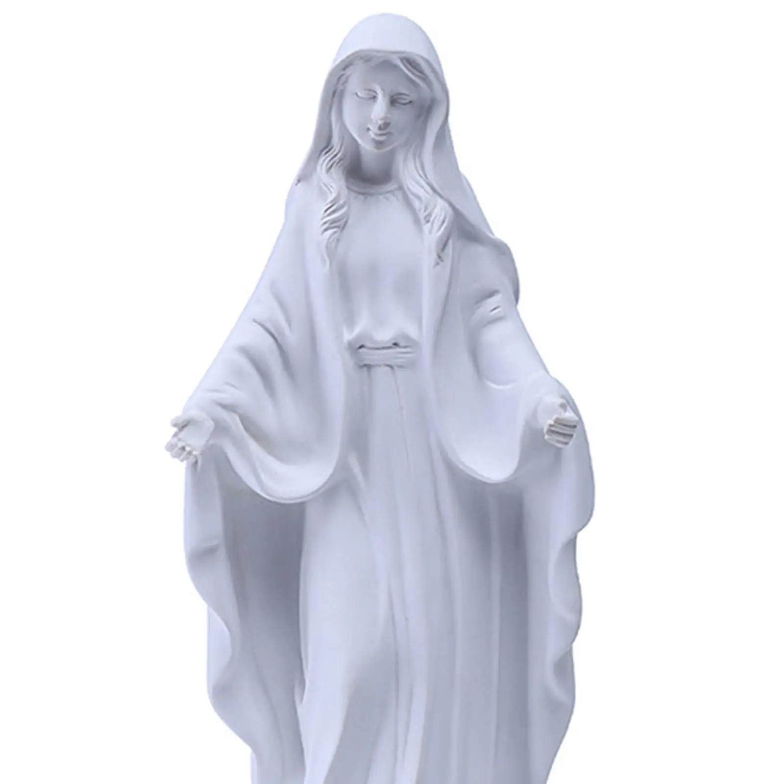 Blessed Resin Figurines Sculpture Catholic Figure Christian Art Pieces Virgin Mary Statue for Decors Living Room Christmas Home