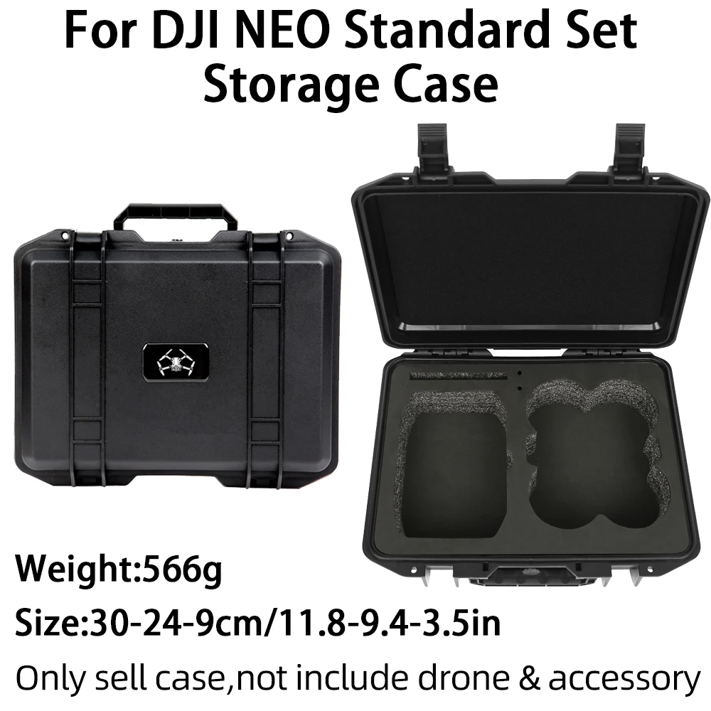 for DJI NEO Suitcase IP55 Explosion-Proof Box Drone Control Travel Storage Case Black