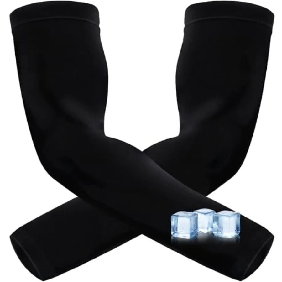 

Arm Sleeves for Men Women Cooling UV Sun Protection UPF 50+ Compression Sports Sleeves for Outdoor, Tattoo Cover Up