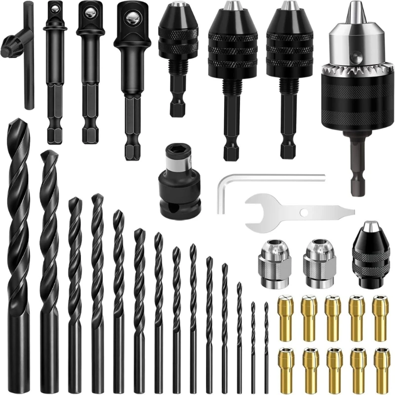 Impact Wrench Drill Conversion for Wood and Metal Project Tasks M68E