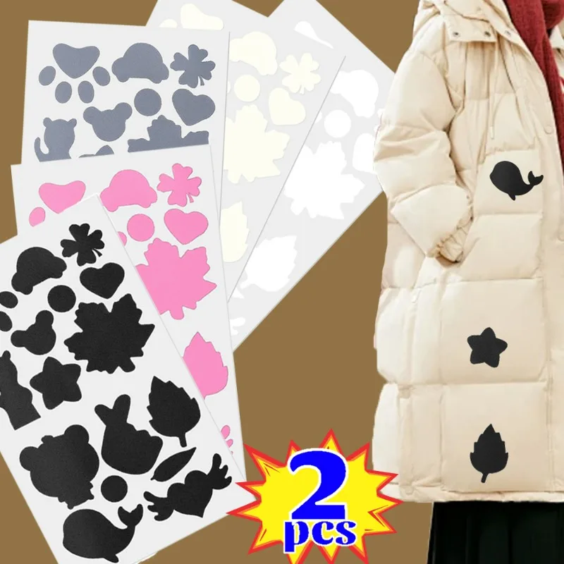 

Self-Adhesive Patch Cartoon Colorful Down Jacket Broken Hole Repair No Ironing Patches Fashion Waterproof Cloth Craft Accessory