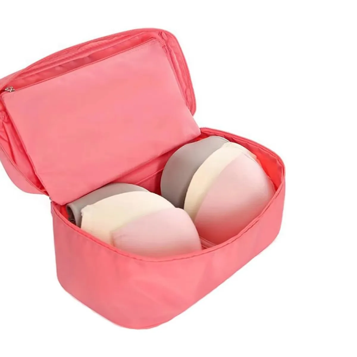 حقيبة تنظيم السفر المحمولة - تخزين الملابس الداخلية وحمالات الصدر متعددة الوظائف، حقيبة مستحضرات التجميل للرحلات الخارجية #5