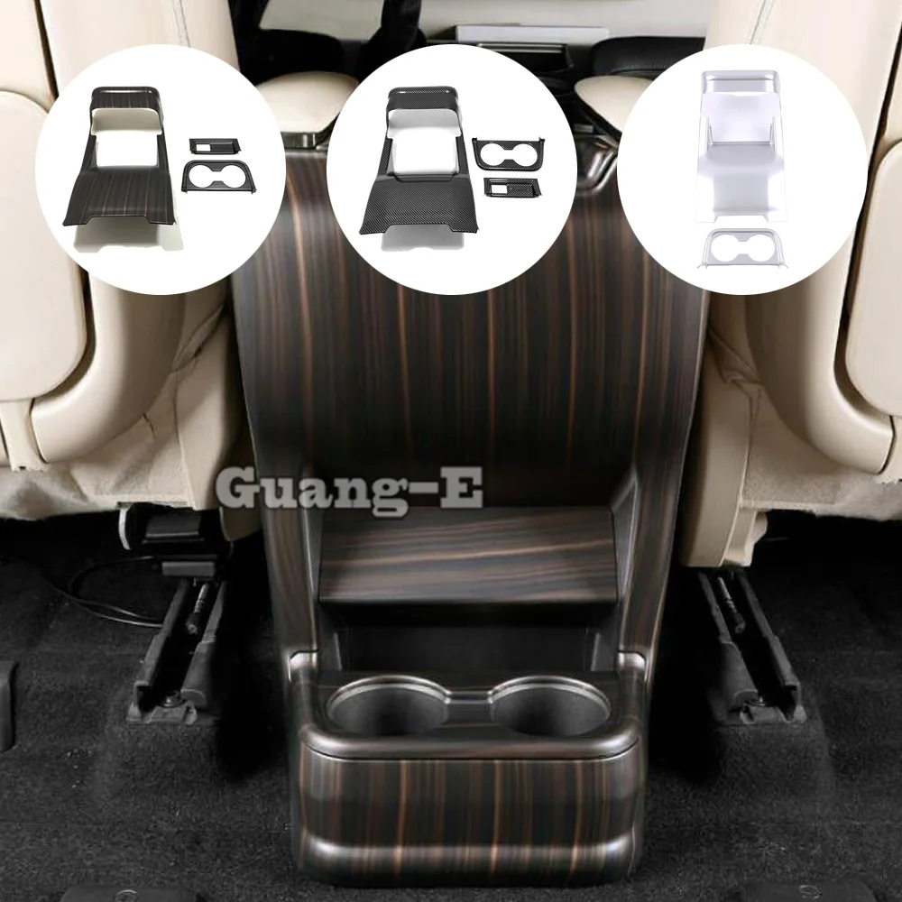 

Для Toyota Sienna 2021 2022 2023 автомобильная задняя крышка для кондиционера, рамка для стакана с водой, комплект отделки, аксессуары для украшения, 3 шт.