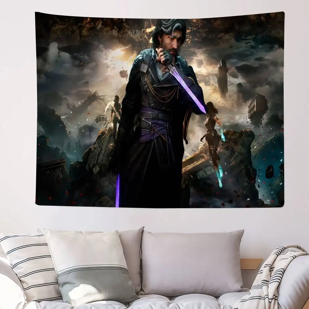 Game C-Clair O-Obscur Expedition 33 Flag Decoration Outdoor Picnic Party Home Camping Party Art Hanging Banner