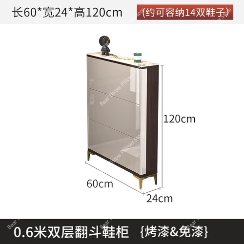 European luxury shoe rack, home storage entrance, ultra-thin home shoe cabinet shelf, ultra-thin wardrobe