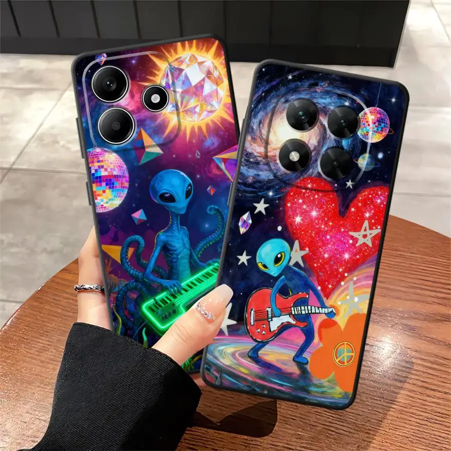 Phone Cover Case for Xiaomi Redmi Note 15 12 11 K80 14C A4 13 14 Pro Plus 9 8 A7 12C 13C A5 10 K40 A1 A2 Strange Alien