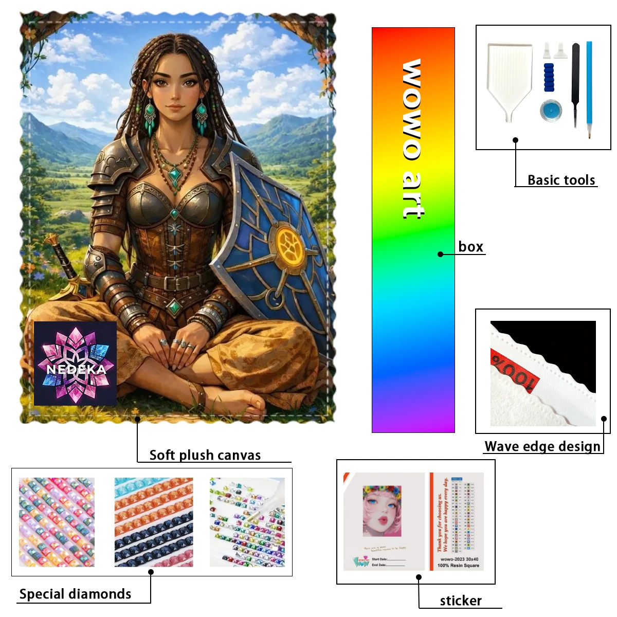 

【NEDEKA_ Diamond Art】Стразы для декора в виде доспехов для девочек, кристаллы AB, стразы FD, идеальные полимерные стразы